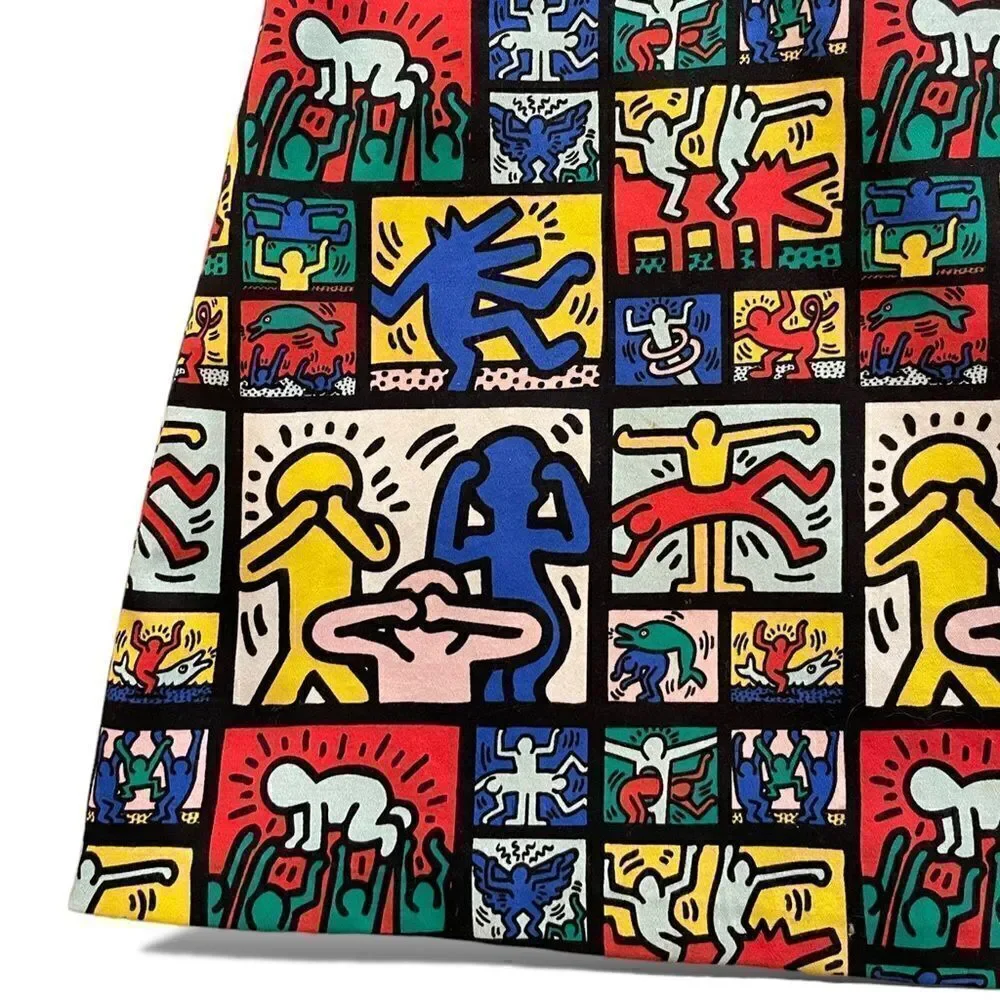 KEITH HARING X ALICE + OLIVIA Graphic Print Mini Skirt | Size: XS | 0 |